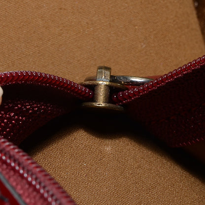 Burberry Patent Trim Small Nova Check Tote Red 9 of 10
