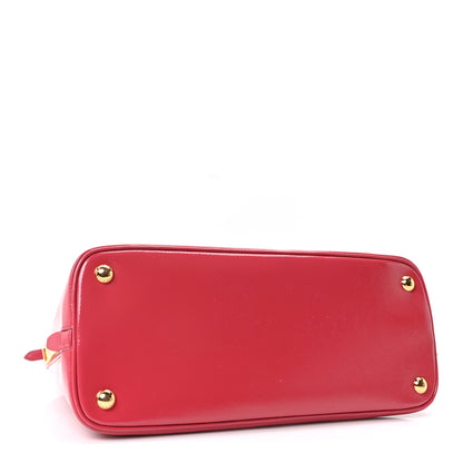 Prada Saffiano Vernice Medium Promenade Tote Peonia 4 of 10