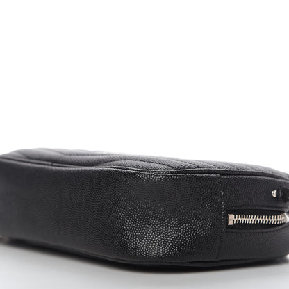 Saint Laurent Grain De Poudre Matelasse Monogram Mini Lou Camera Bag Black 7 of 10