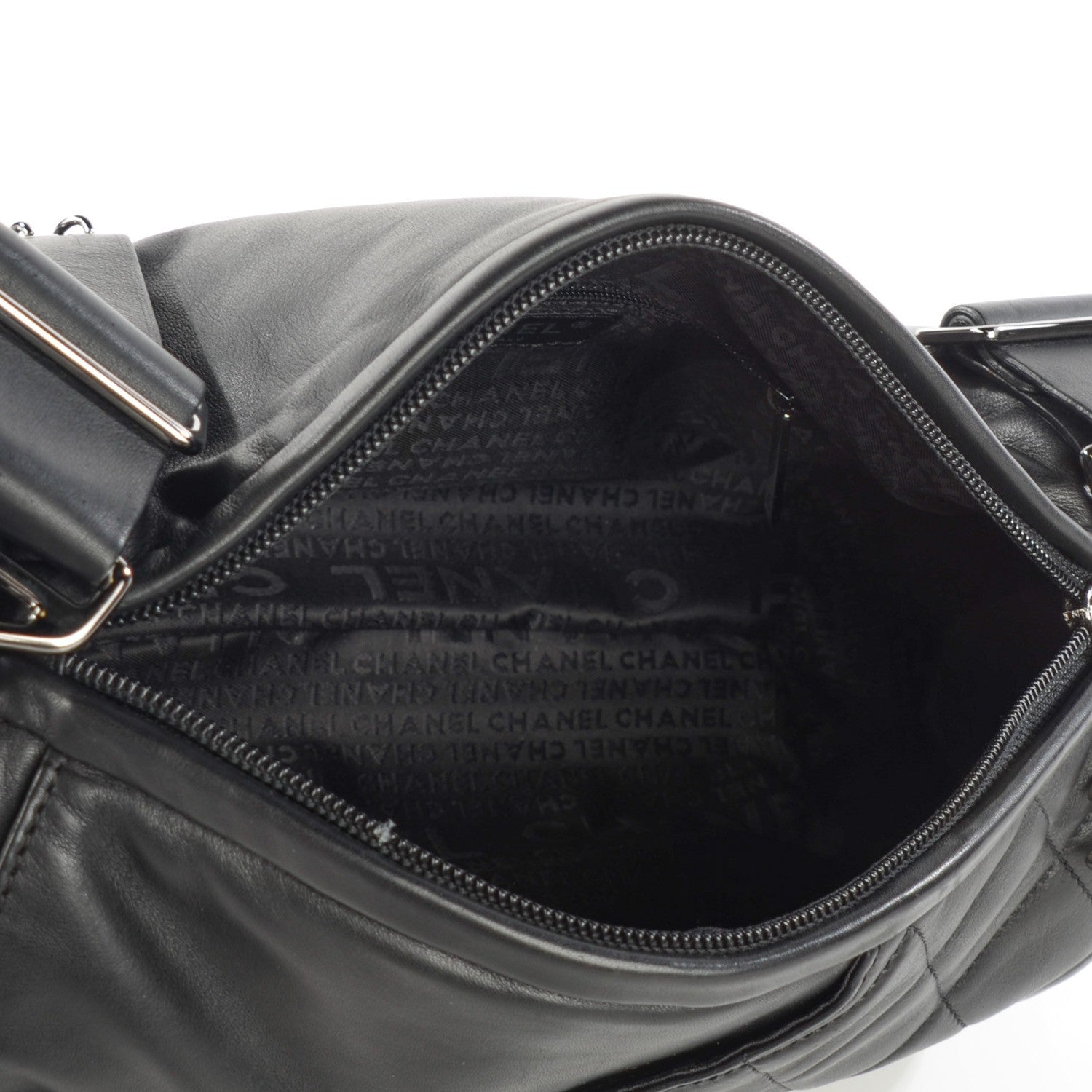 Chanel Calfskin Quilted Barrel Bag Black 5 of 7