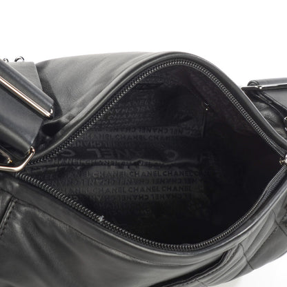 Chanel Calfskin Quilted Barrel Bag Black 5 of 7