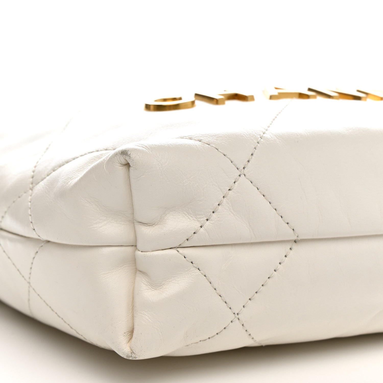 Chanel Shiny Calfskin Quilted Mini Chanel 22 White 9 of 15