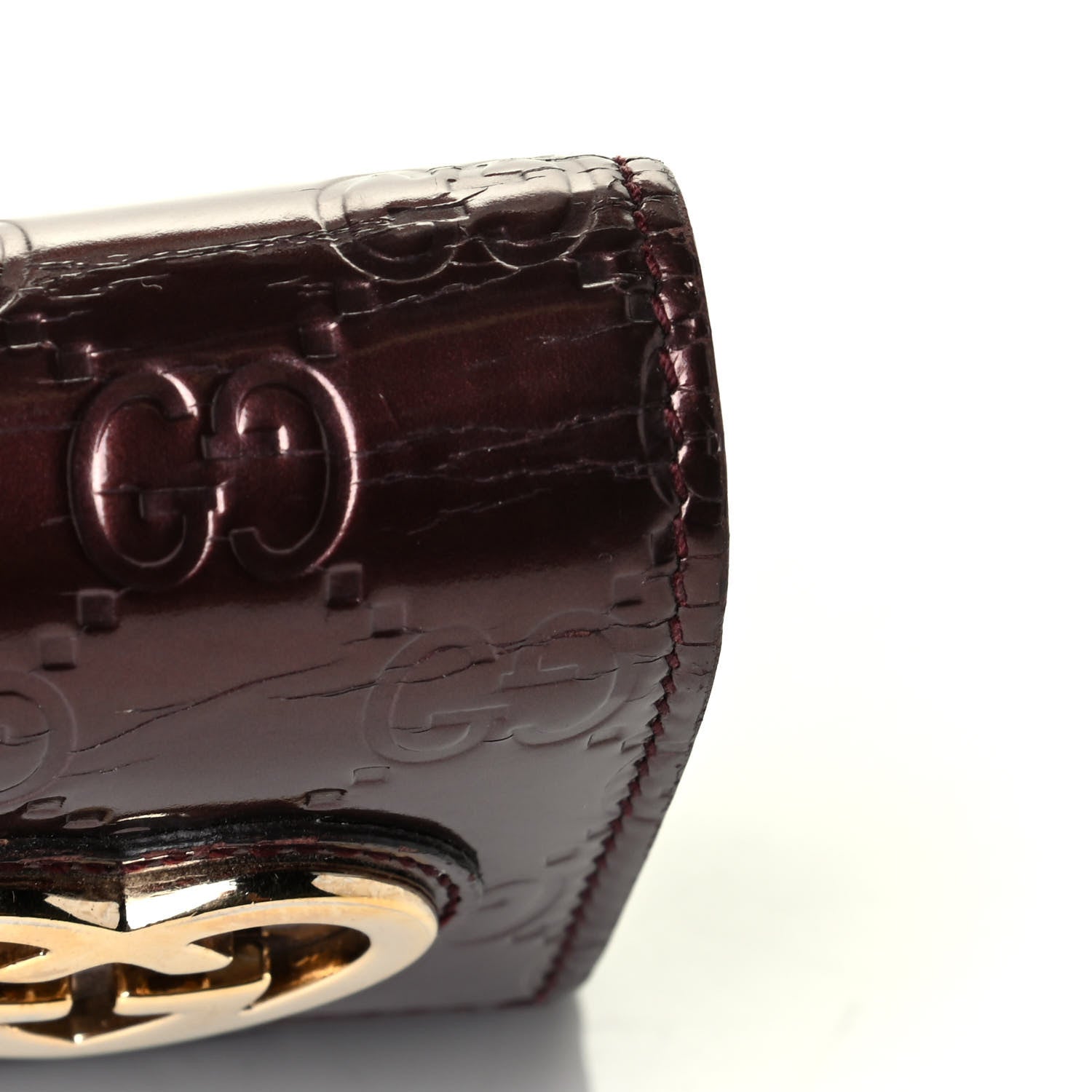 Gucci Shine Guccissima Lovely Heart Continental Wallet Scarlatto 5 of 7