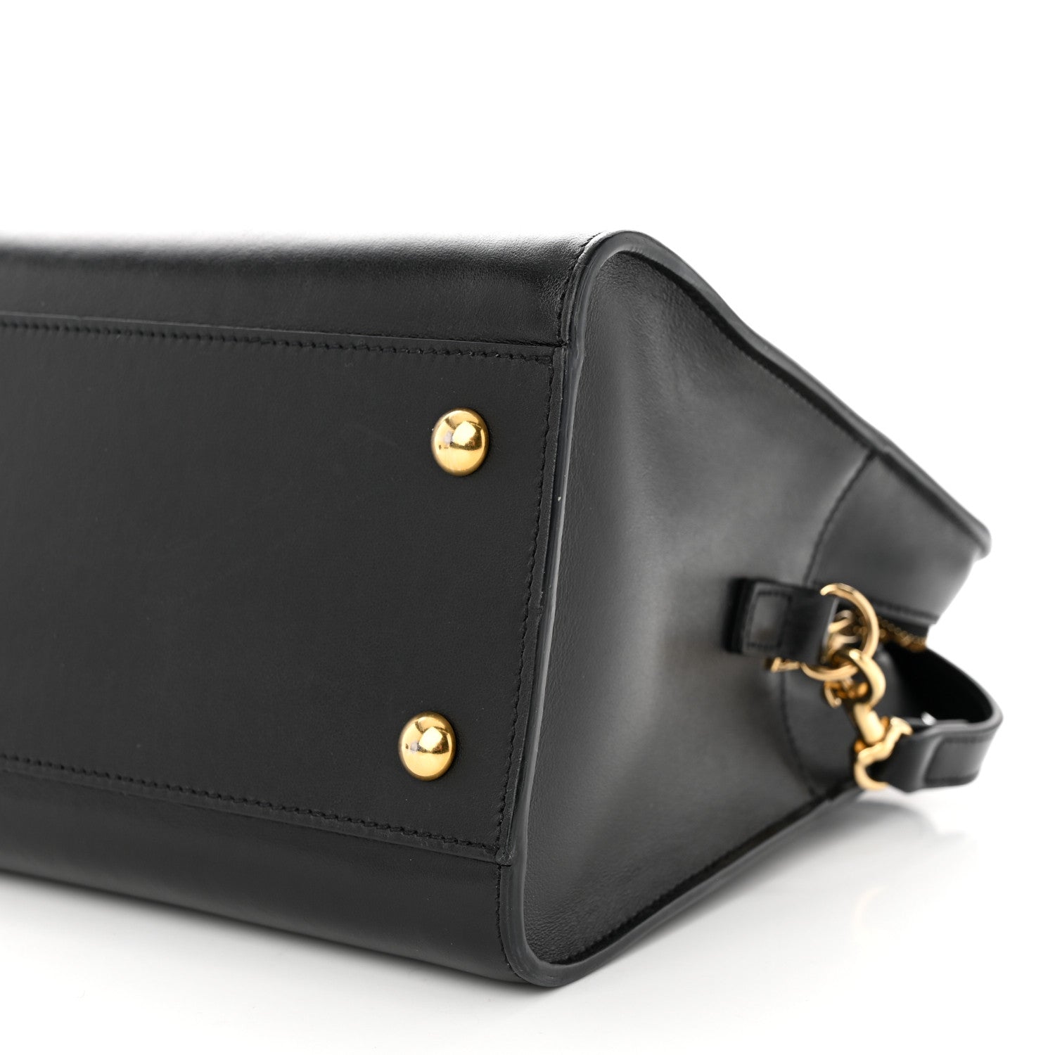 Saint Laurent Smooth Calfskin Small Monogram Cabas Black 10 of 12