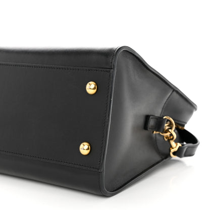 Saint Laurent Smooth Calfskin Small Monogram Cabas Black 10 of 12