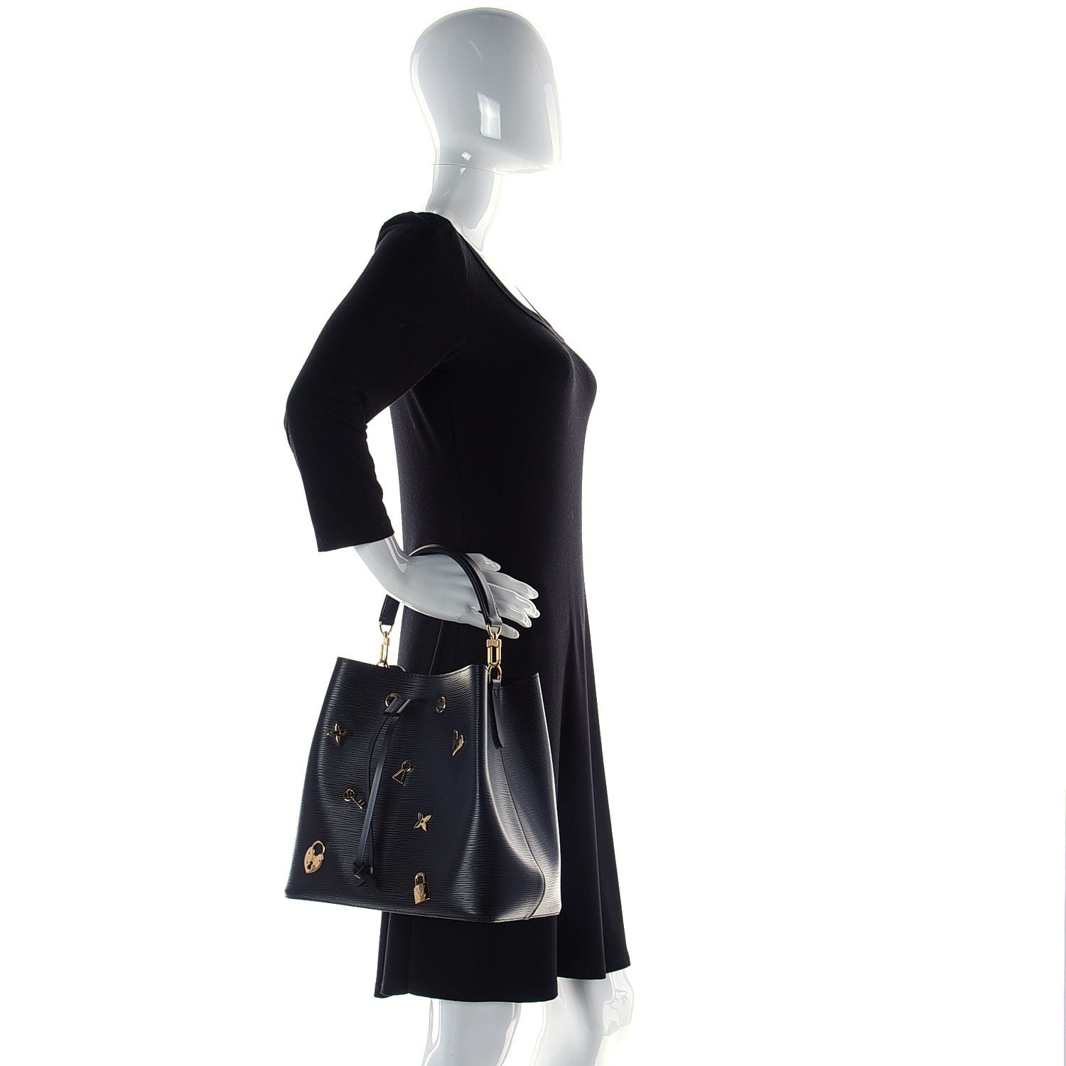Louis Vuitton Epi Love Lock NeoNoe Black 2 of 8