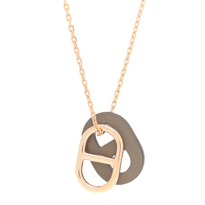 Hermes Swift O'Maillon Pendant Necklace Etoupe 4 of 7