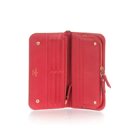 Louis Vuitton Damier Ebene Insolite Wallet Red 5 of 7