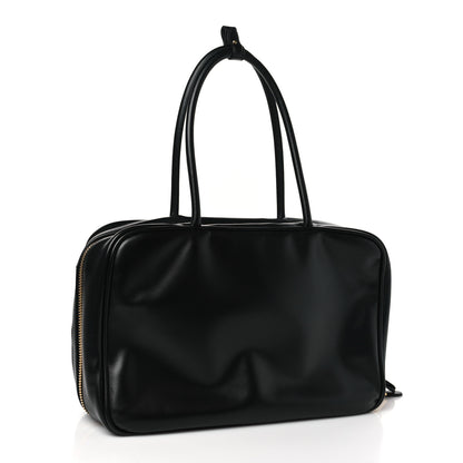 Miu Miu Soft Calf Softy Beau Top Handle Bag Black 4 of 9