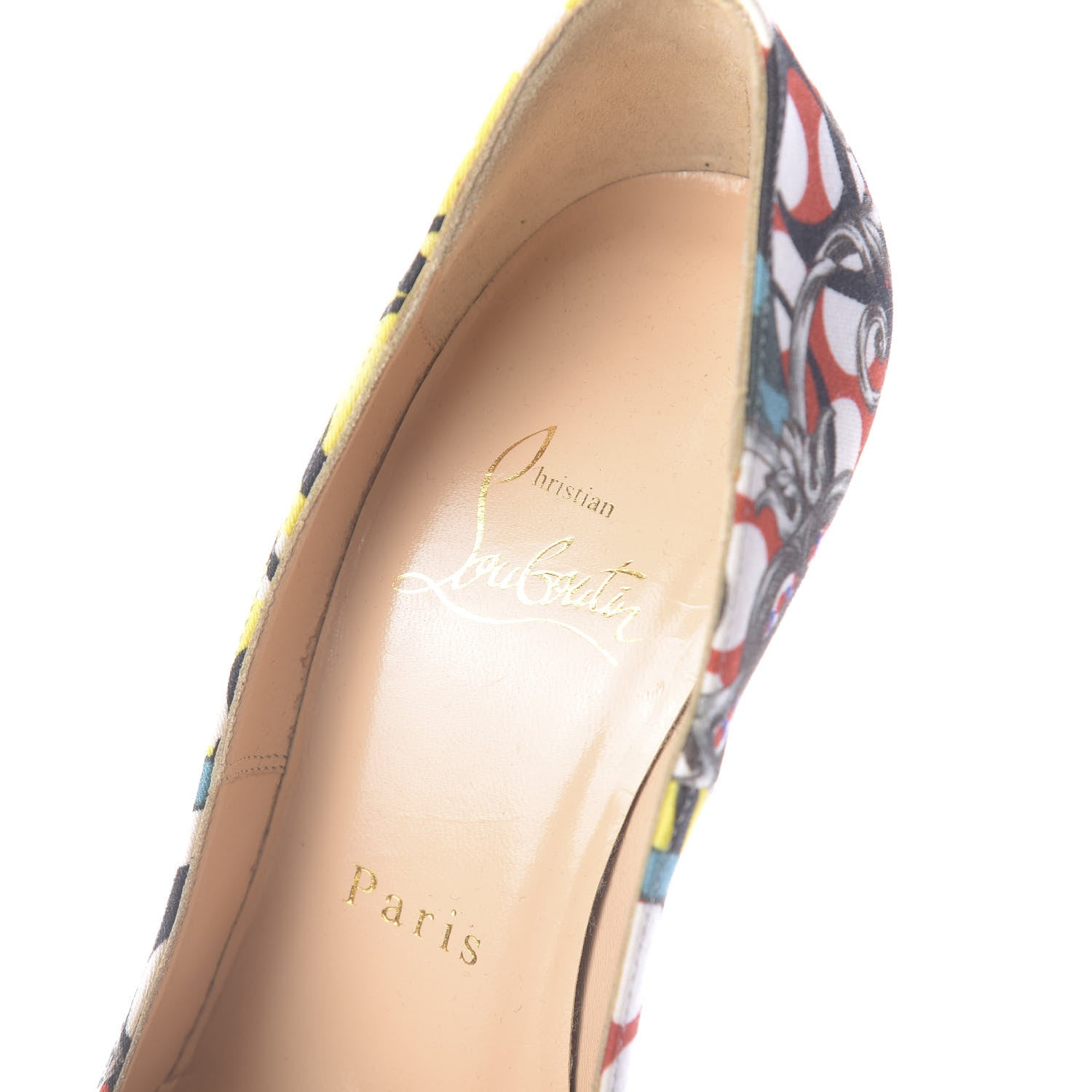 Christian Louboutin Fabric Loubi Print Daffodile 160 Pumps 35 Multicolor 6 of 8