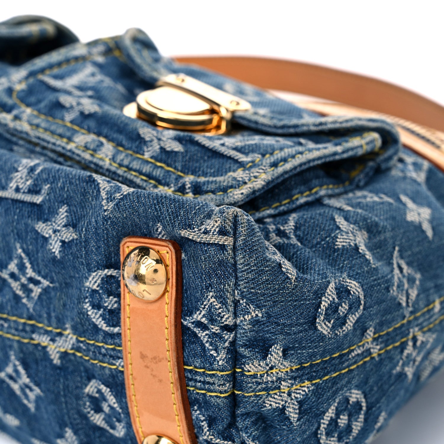 Louis Vuitton Monogram Denim Baggy PM Blue 8 of 23