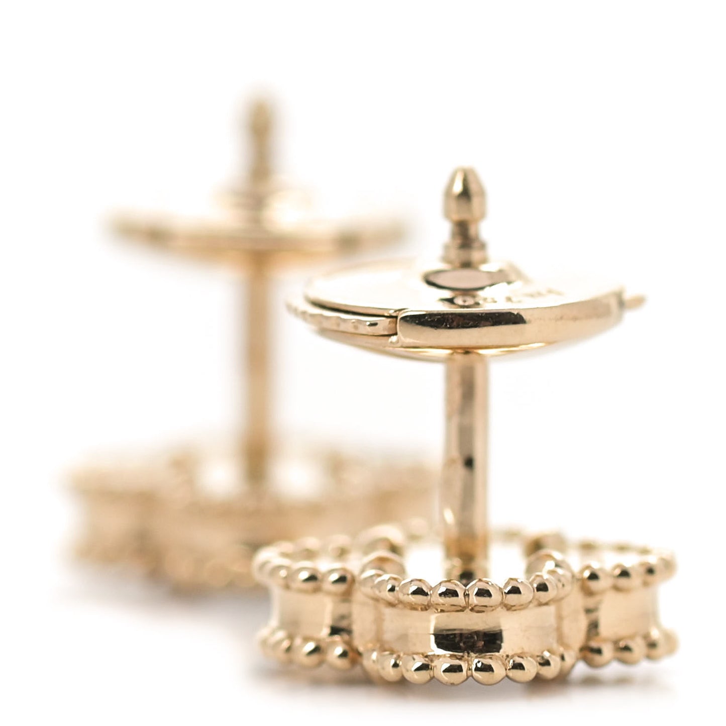 18K Yellow Gold Mother of Pearl Sweet Alhambra Earrings