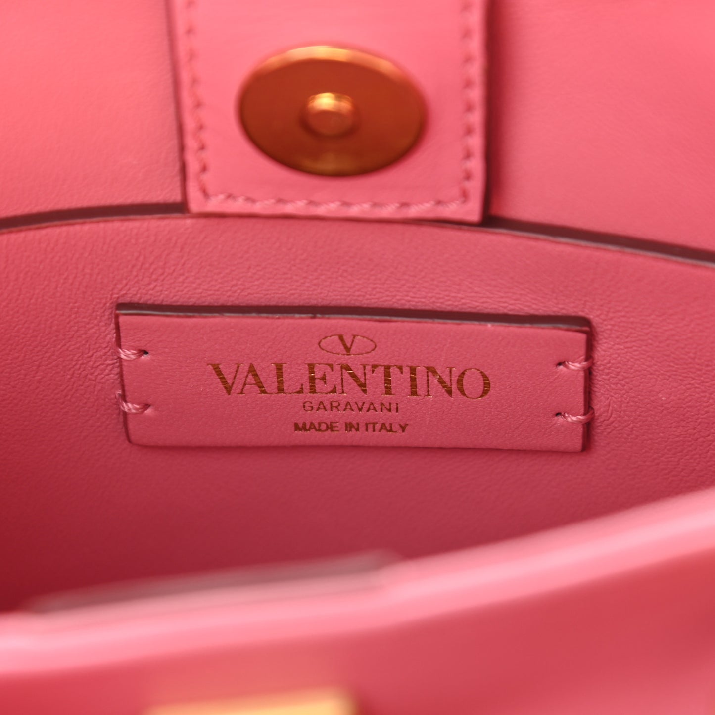 Nappa Small Roman Stud The Handle Bag Flamingo Pink
