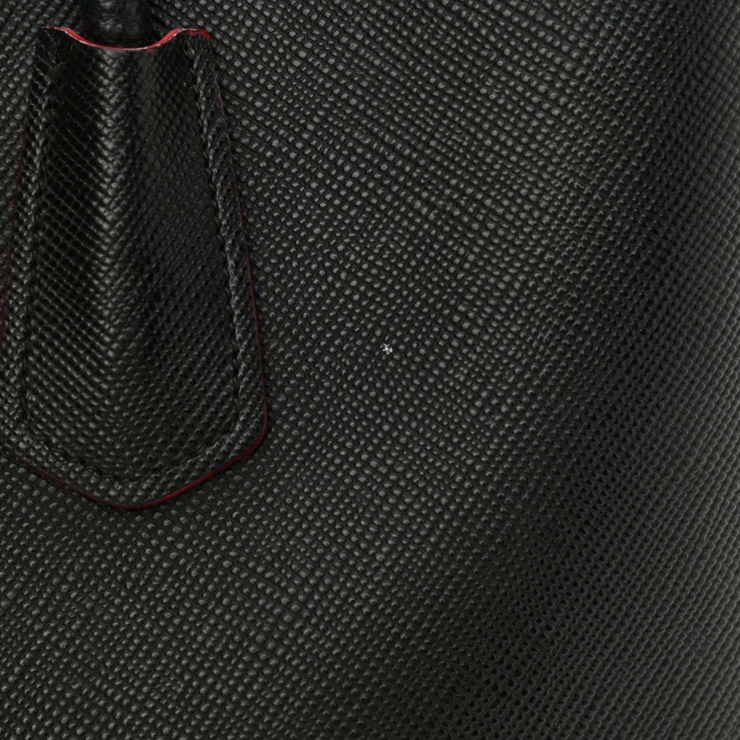 Prada Saffiano Cuir Medium Double Bag Black Fuoco 12 of 24