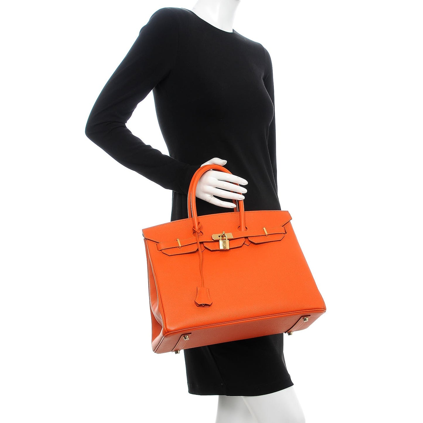 Epsom Birkin 35 Orange