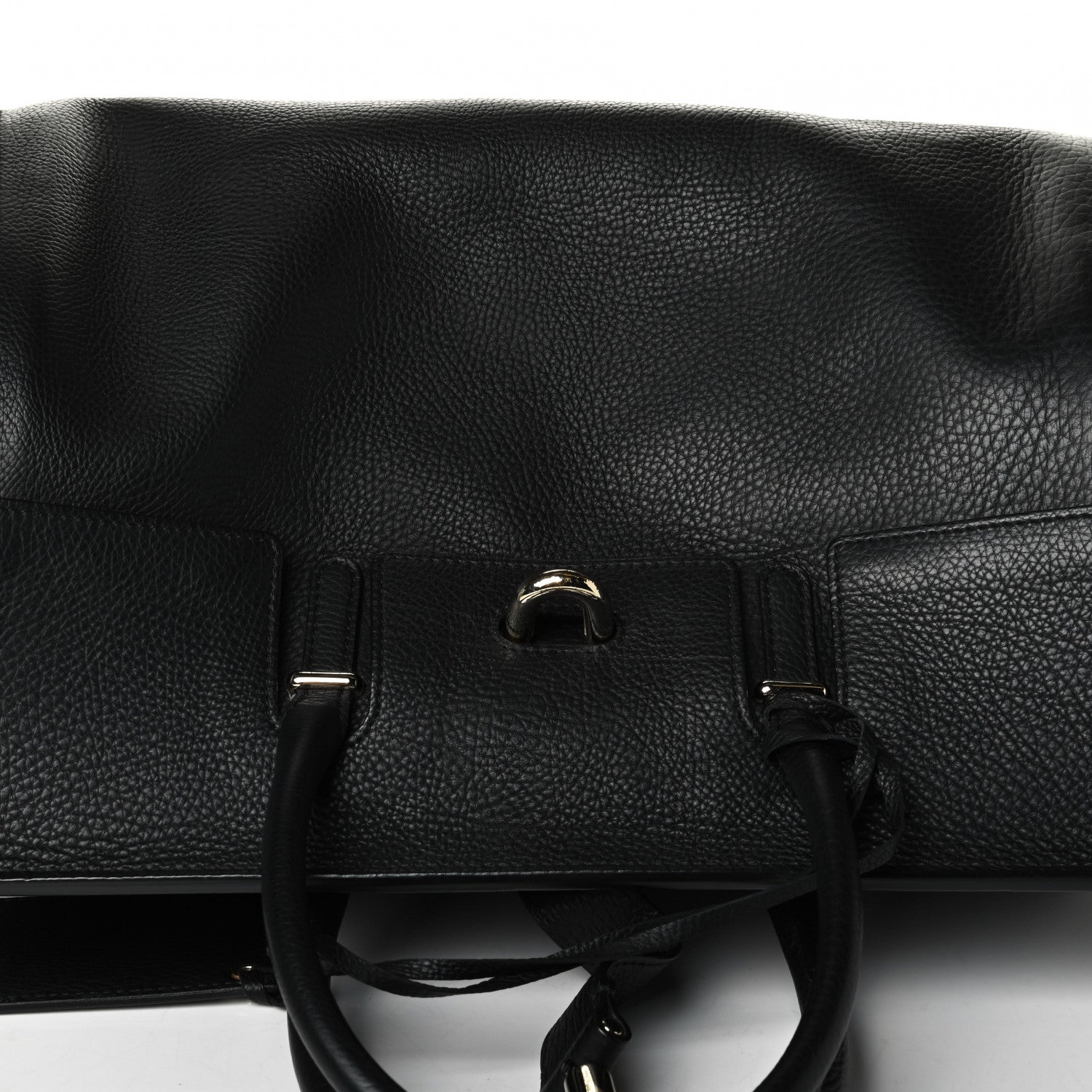 Balenciaga Grained Calfskin M Tube Round Tote Black 5 of 7