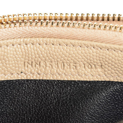 Saint Laurent Grain de Poudre Matelasse Chevron Monogram Wallet Powder 9 of 9