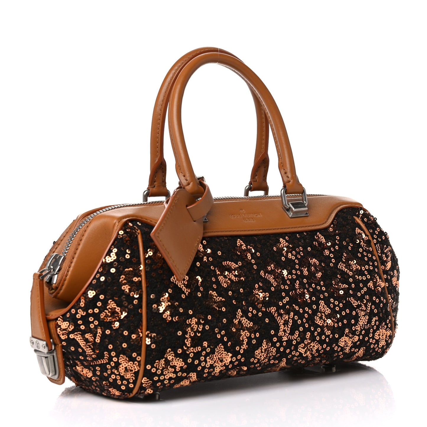 Sequin Monogram Sunshine Express Baby Gold