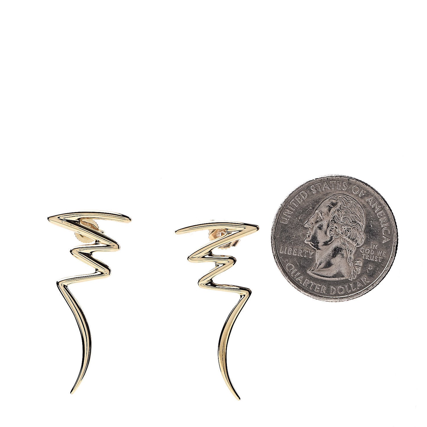 18K Yellow Gold Paloma Picasso Scribbles Earrings