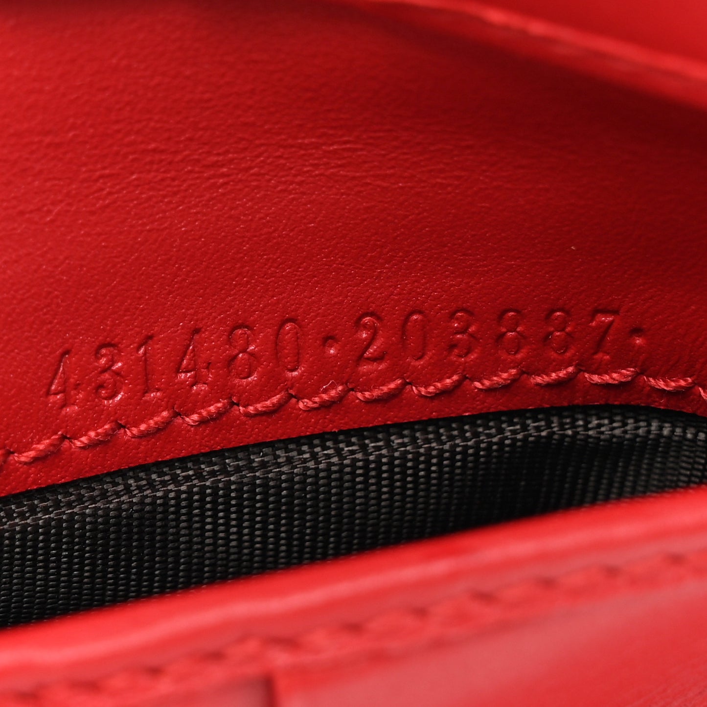 GG Supreme Monogram Pearl Studded French Wallet Beige Hibiscus Red