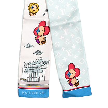 Louis Vuitton Silk Monogram Seoul Vivienne Bandeau Light Blue 4 of 4