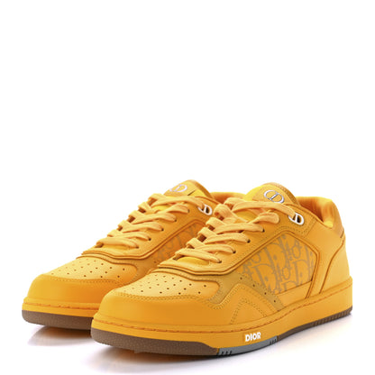 Christian Dior Smooth Calfskin Oblique Galaxy Mens B27 Low Top Sneakers 43 Yellow 3 of 8