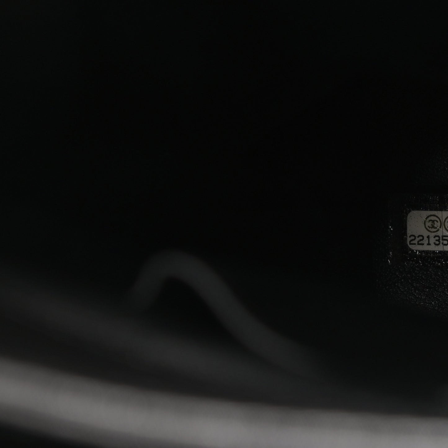 Iridescent Calfskin CC East West Shopping Tote Grey