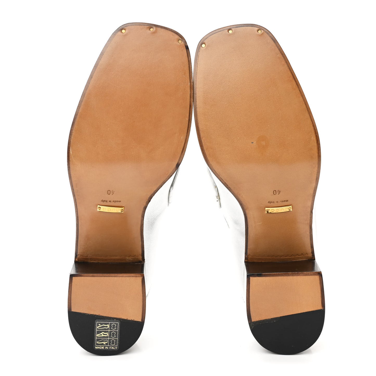Galassia GG Marmont Fringe 50mm Loafer Pumps 40 Argento