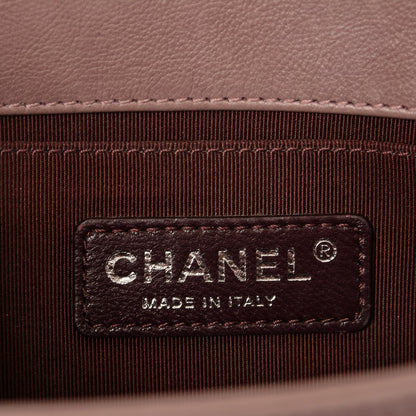 Chanel Calfskin Double Stitch Small Boy Flap Light Purple 6 of 7