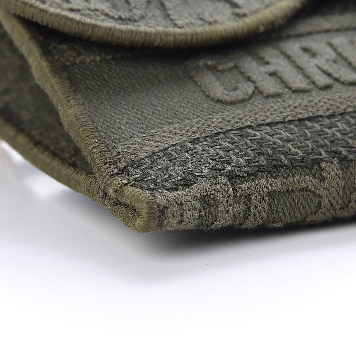 Christian Dior Oblique Saddle Belt Bag Green 9 of 10