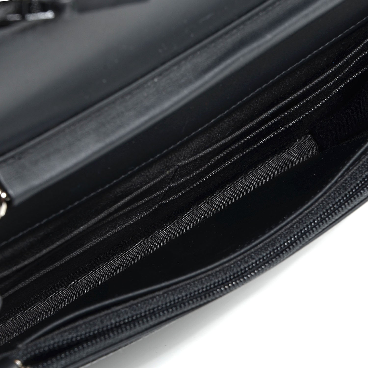 Chanel Caviar Timeless CC Wallet on Chain WOC Black 5 of 9