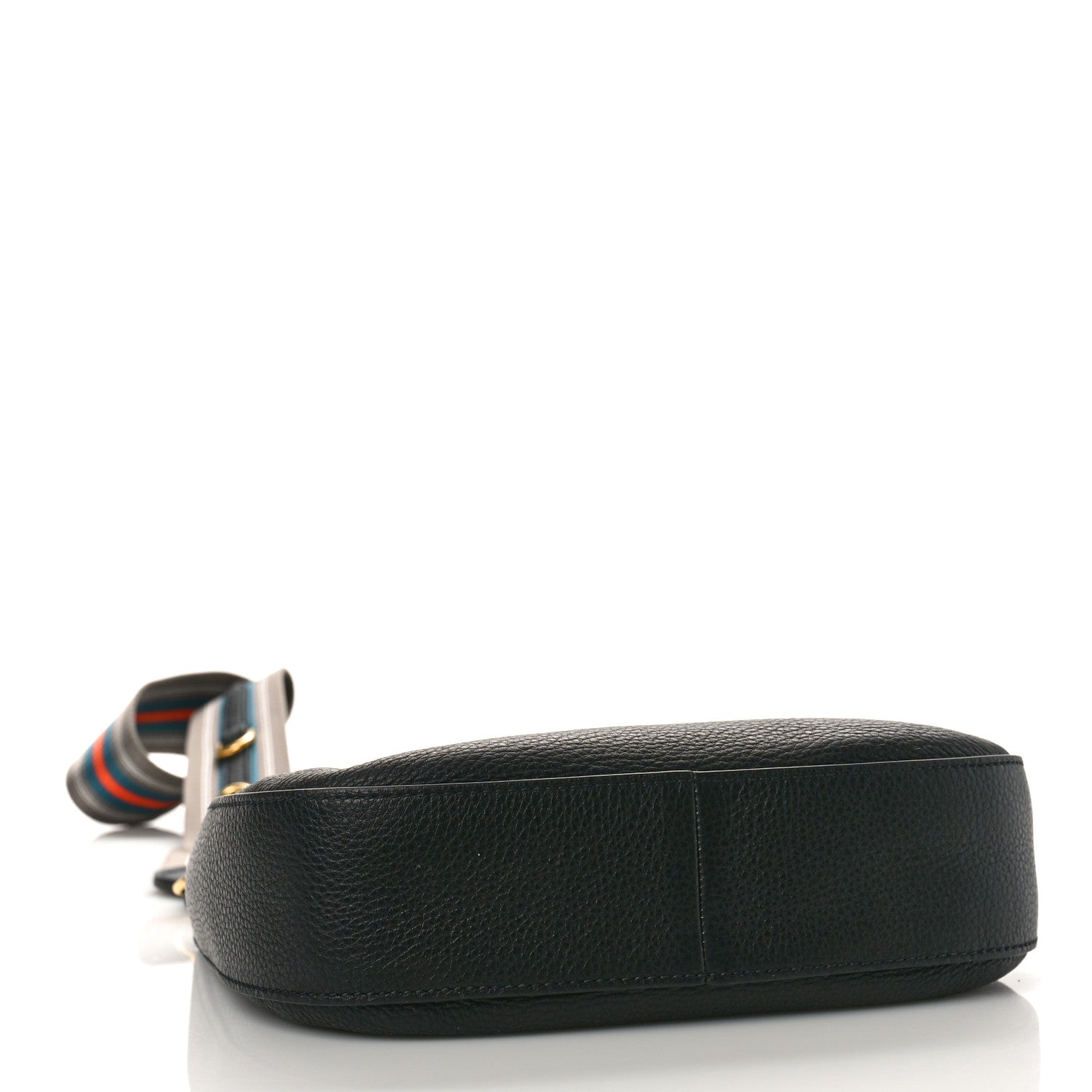Prada Vitello Phenix Small Zippered Messenger Hobo Black 4 of 8