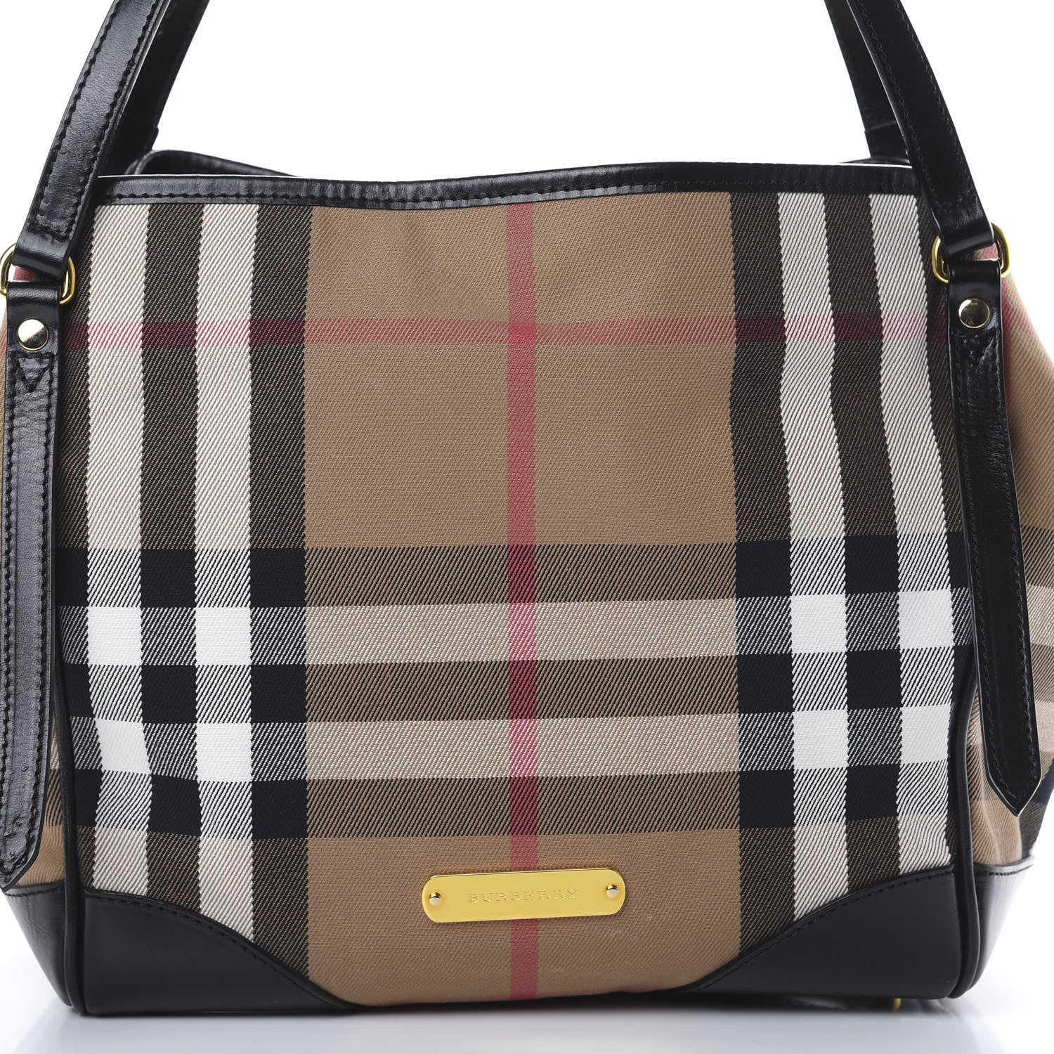 Burberry House Check Small Canterbury Tote Black 12 of 12