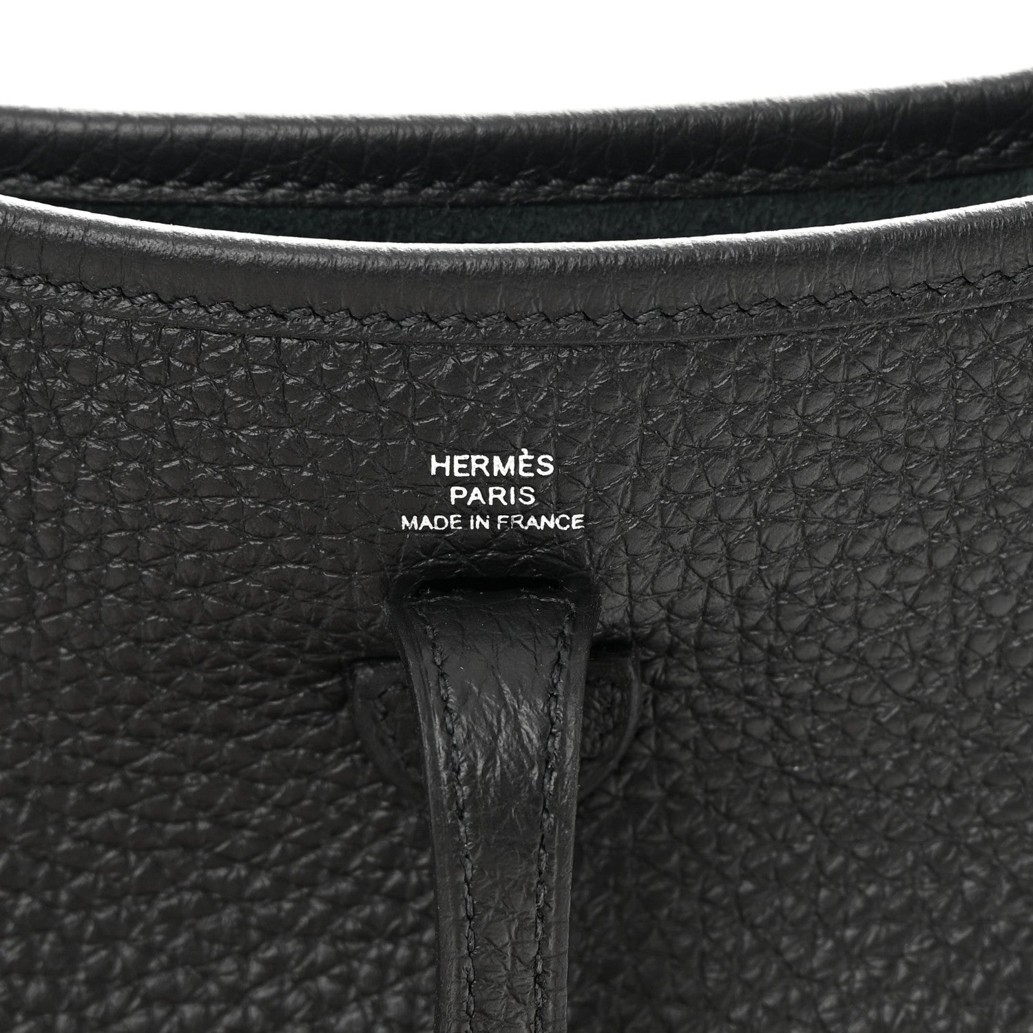 Hermes Taurillon Clemence Evelyne TPM Black 6 of 11