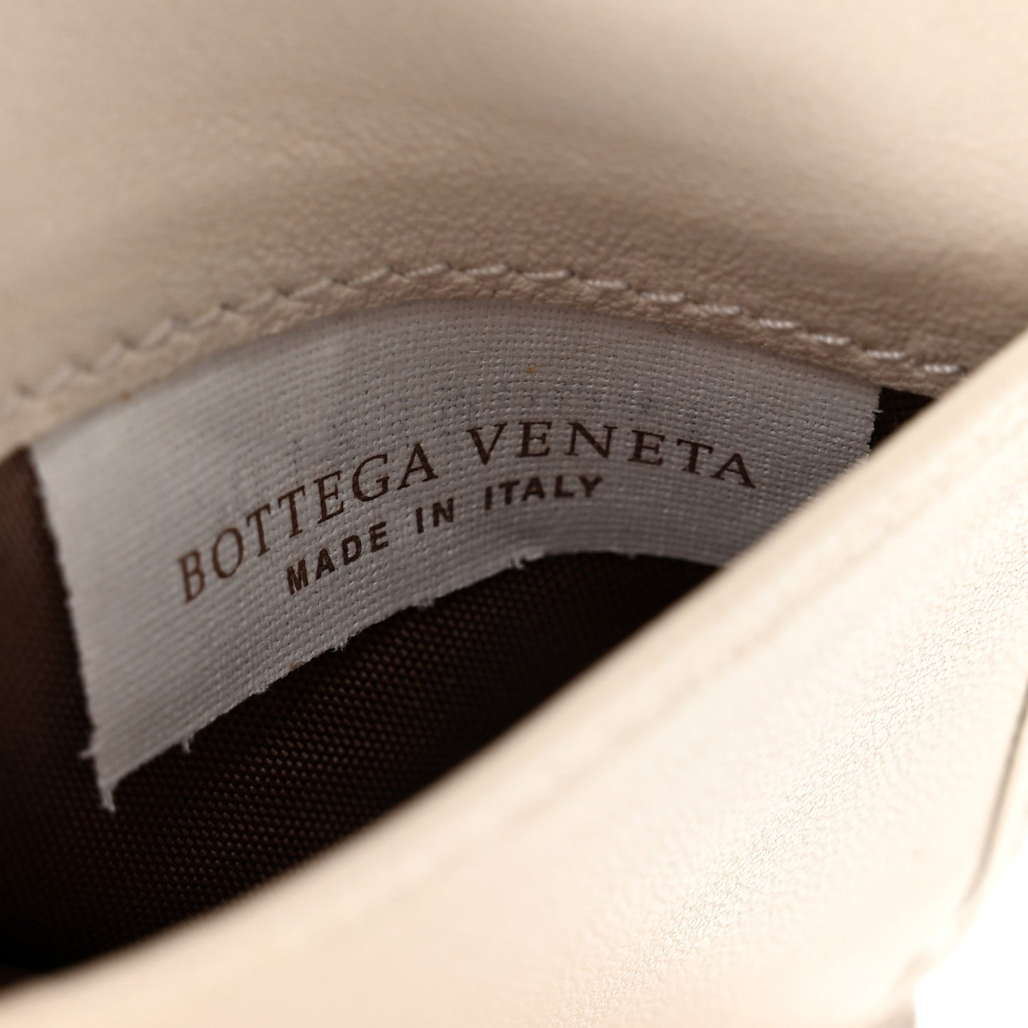 Nappa Intrecciato Tri-Fold Wallet White