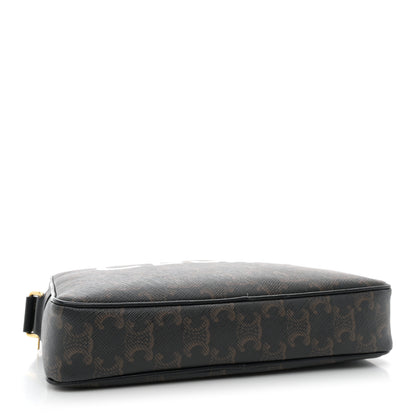 Celine Triomphe Canvas Medium Messenger Bag Black 4 of 11