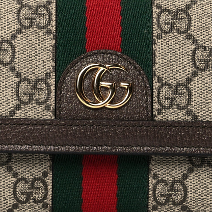 Gucci GG Supreme Monogram Web Ophidia Continental Wallet Brown 8 of 8