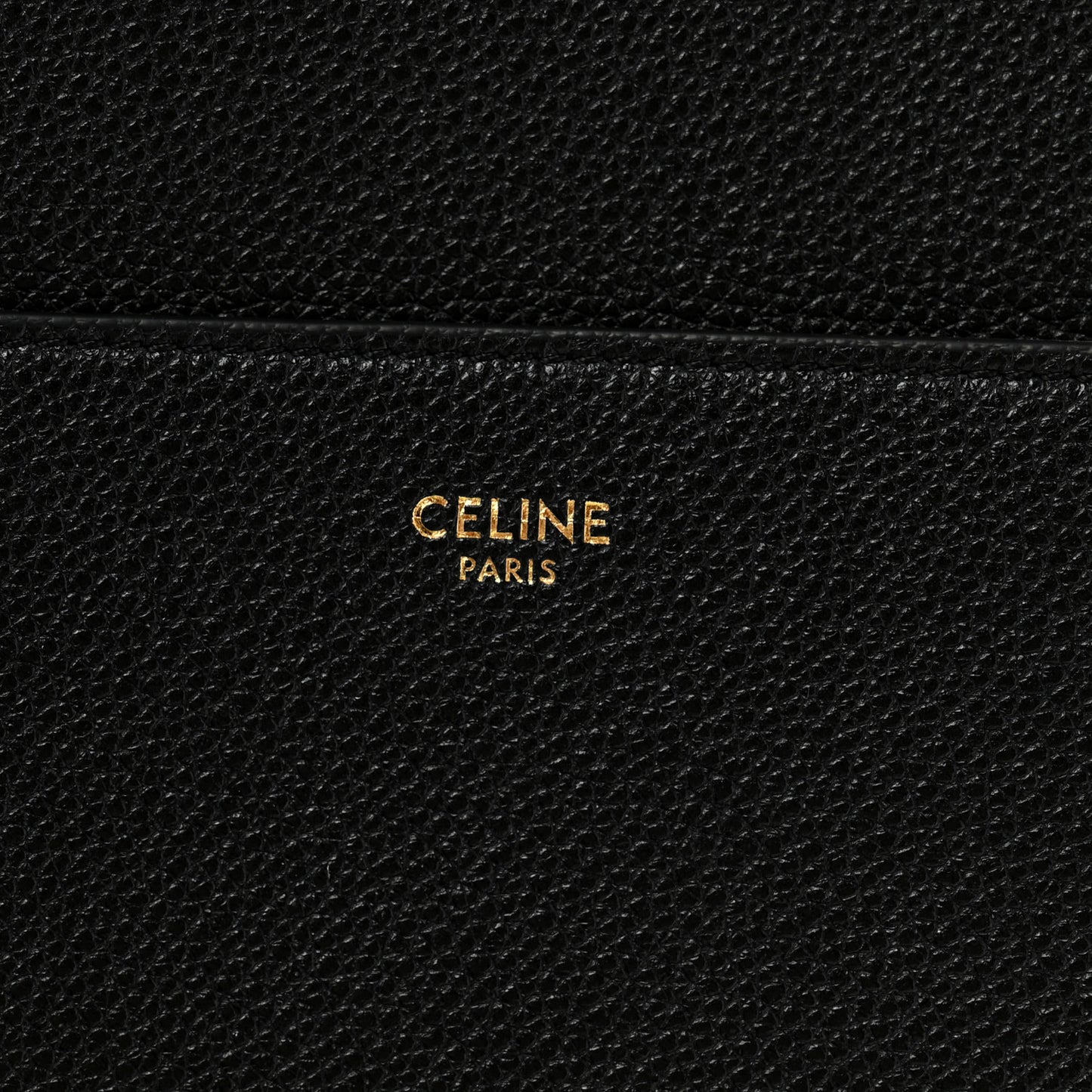 Soft Grained Calfskin Sangle Bucket Bag Black