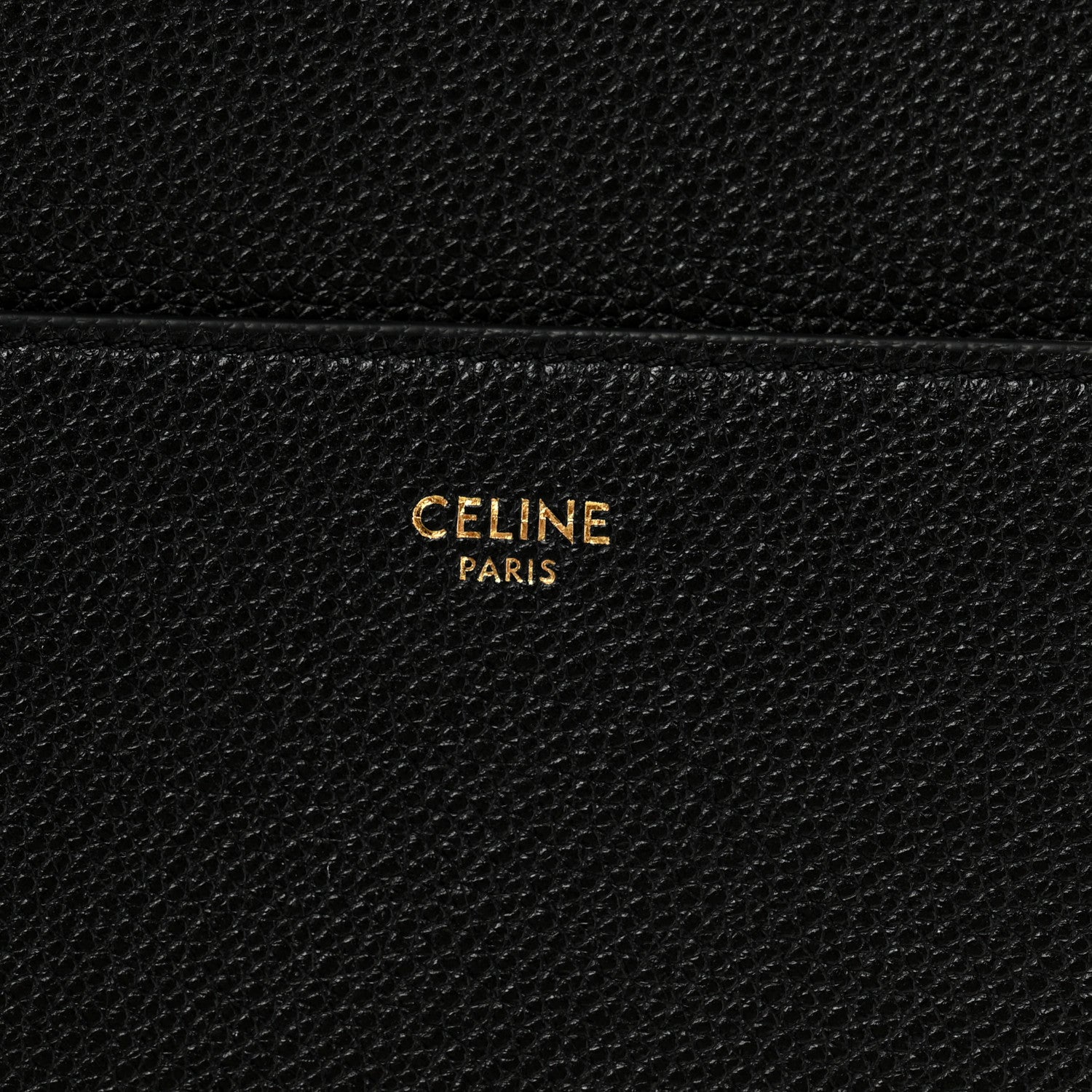 Celine Soft Grained Calfskin Sangle Bucket Bag Black 6 of 12