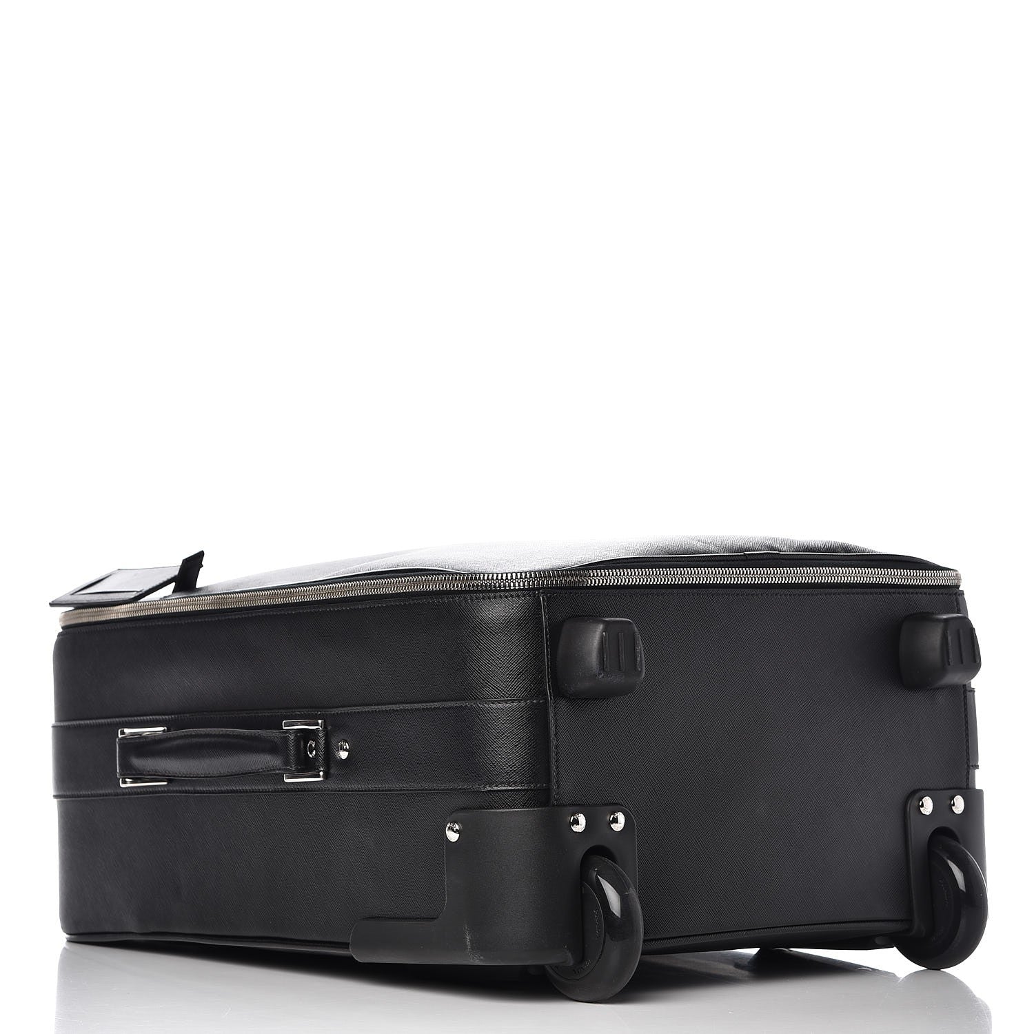 Prada Saffiano Travel Trolley Luggage Black 4 of 11