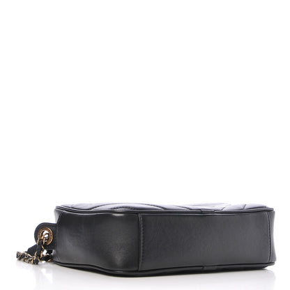 Chanel Lambskin Chevron Quilted Pyramid CC Camera Case Black 4 of 8