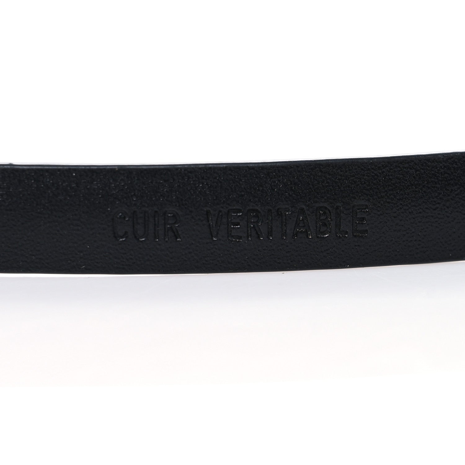 Chanel Lambskin Crystal Logo Belt 80 32 Black 6 of 7