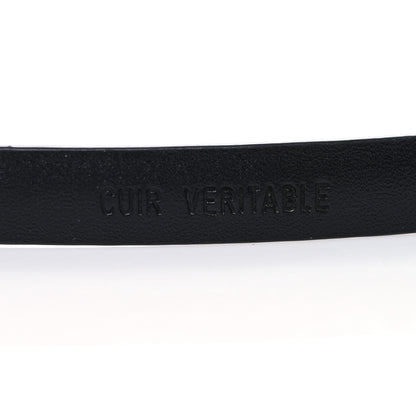Chanel Lambskin Crystal Logo Belt 80 32 Black 6 of 7