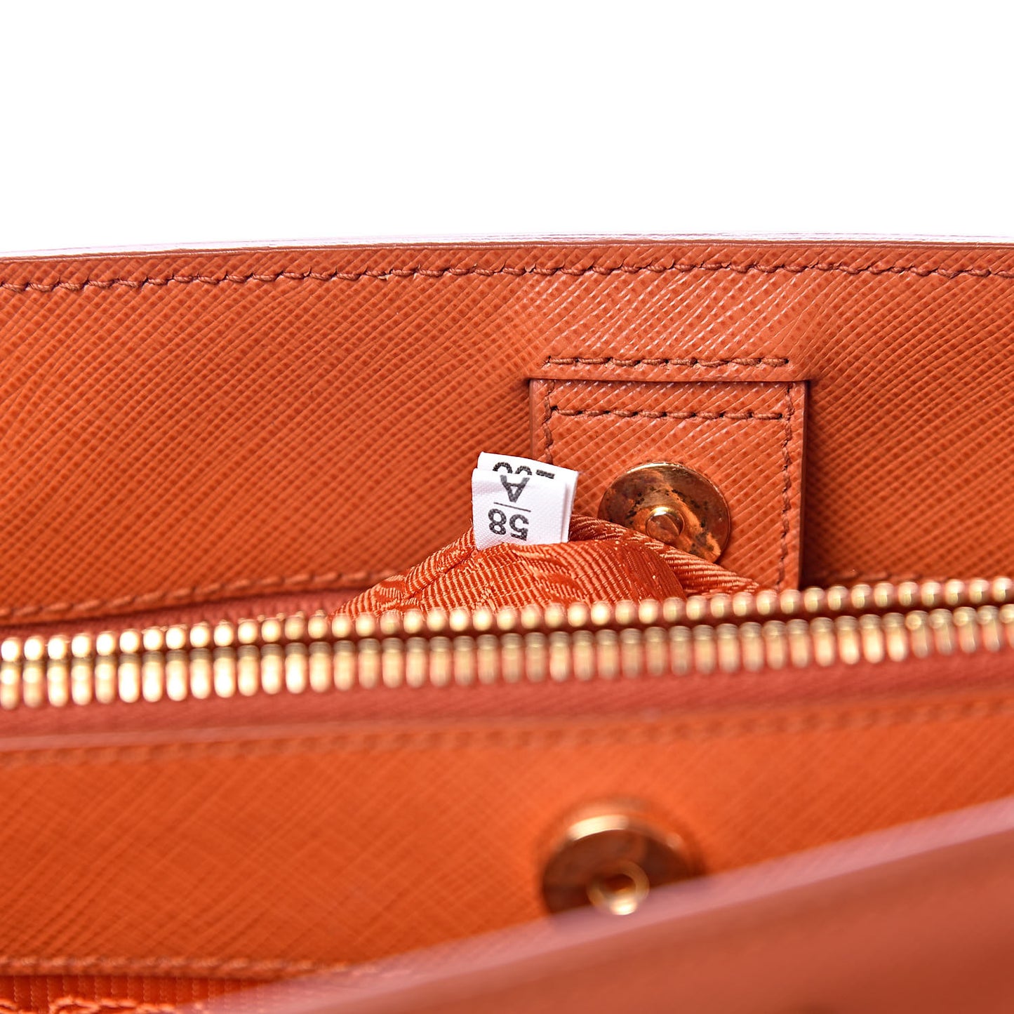 Saffiano Lux Small Tote Papaya