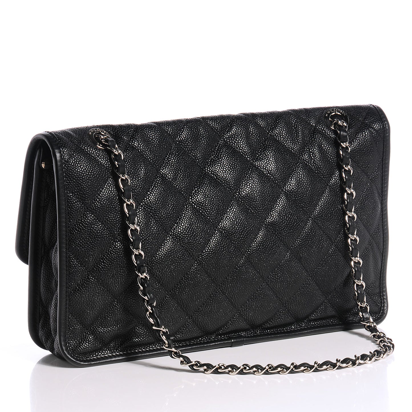 Caviar French Riviera Jumbo Flap Black