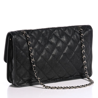Chanel Caviar French Riviera Jumbo Flap Black 3 of 8