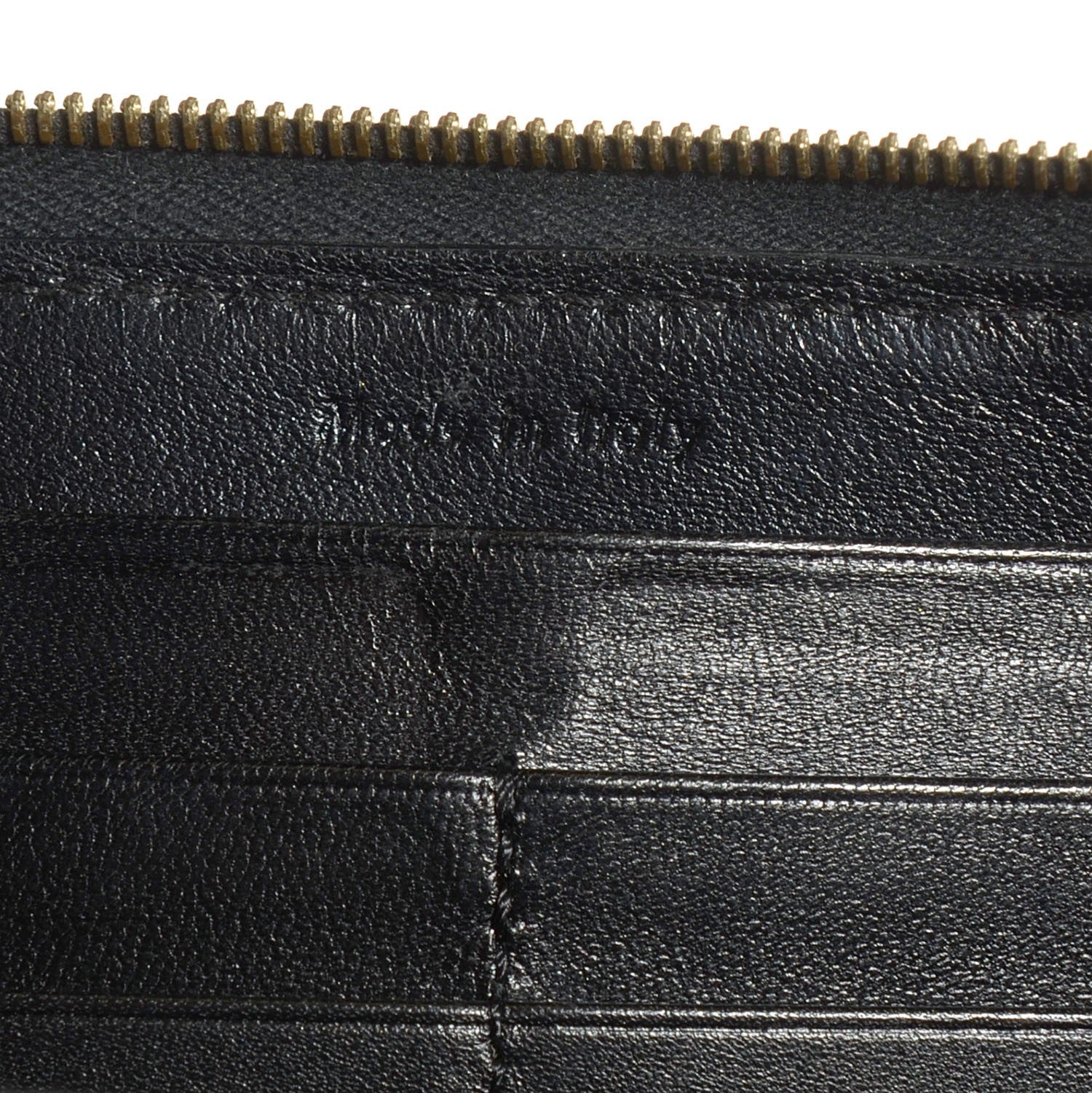 Celine Lambskin Large Zip Around Multifunction Wallet Black 7 of 8