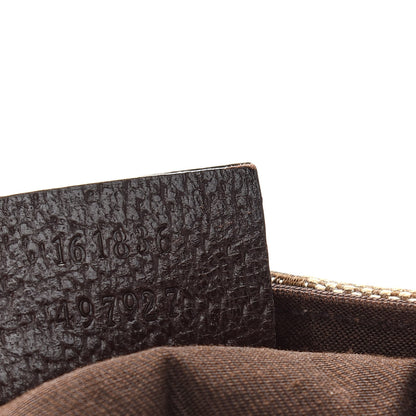 Gucci GG Monogram Medium Web Handle Tote Dark Brown 7 of 9