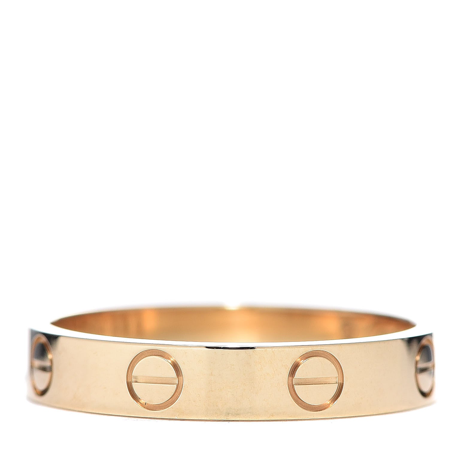 Cartier 18K Yellow Gold 3.5mm LOVE Wedding Band Ring 56 7.5 3 of 5