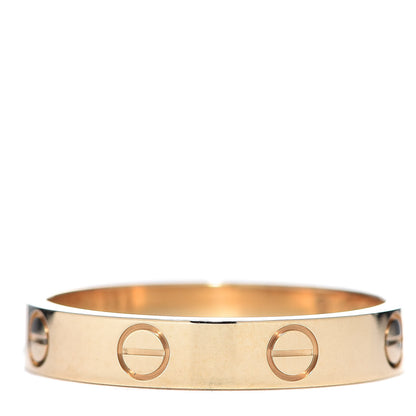 Cartier 18K Yellow Gold 3.5mm LOVE Wedding Band Ring 56 7.5 3 of 5